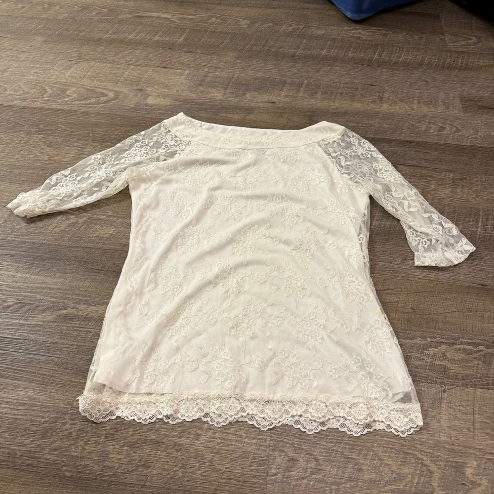 Bay Studio Women's Floral Lace Top